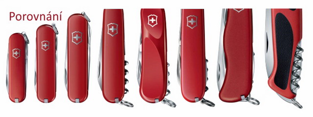 Rozměry nožů Victorinox